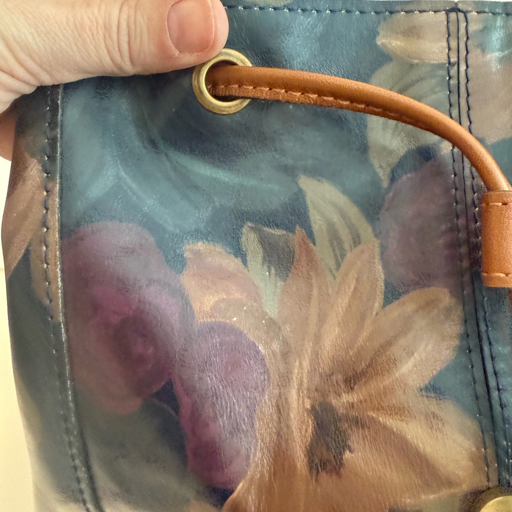 Patricia Nash Floral Leather Backpack - Picture 12 of 13